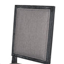 French Country Style Dining Chair With Upholstered Seating And Fluted Legs