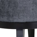 Contemporary Accent Chair With Tufted Diamond Stitching - Charcoal