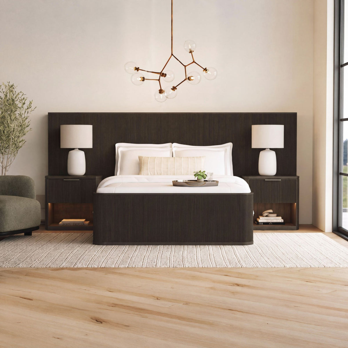 Sylvie Wall Bed in Dark Brown by Elements International, view 6