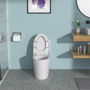 1 Piece Toilet And Soft Closing Seat - White