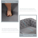 Upholstered Loveseat Sofa With Thick Removable Seat Cushion