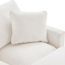 Modern Modular Sofa, 4 Seat Chenille Sectional Couch Set With 2 Pillows Included, Freely Combinable Indoor Funiture For Living Room, Apartment, Office