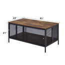 Winam - Coffee Table - Antique Oak & Black - Atlantic Fine Furniture Inc