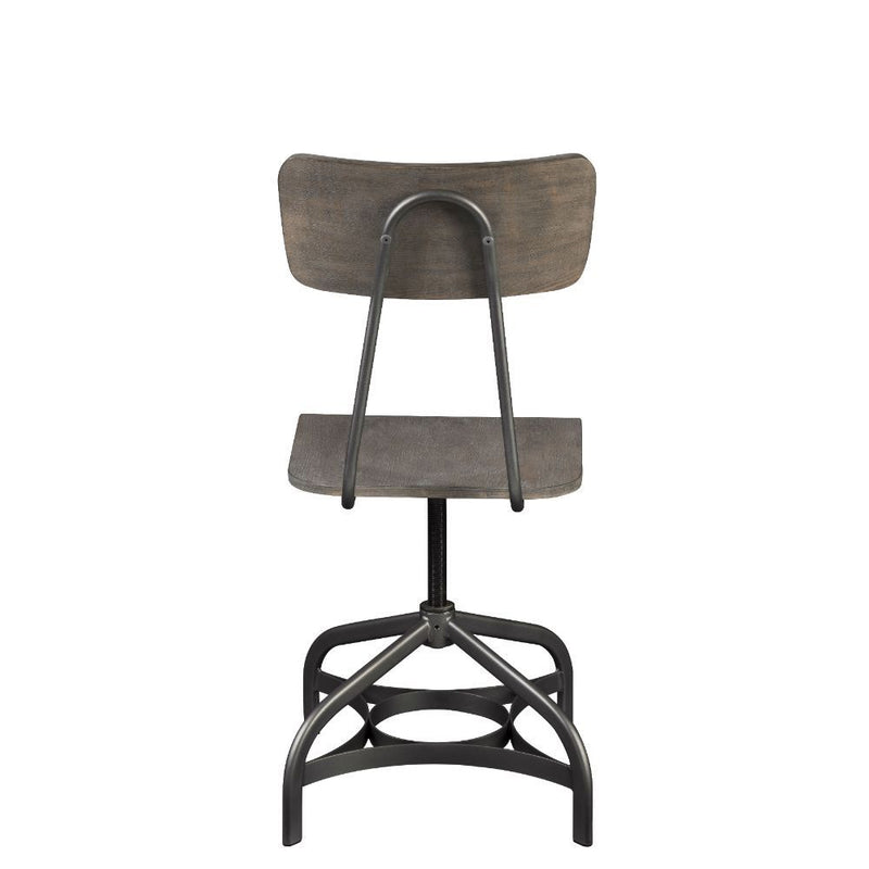 Jonquil - Side Chair With Swivel (Set of 2) - Gray Oak & Sandy Gray