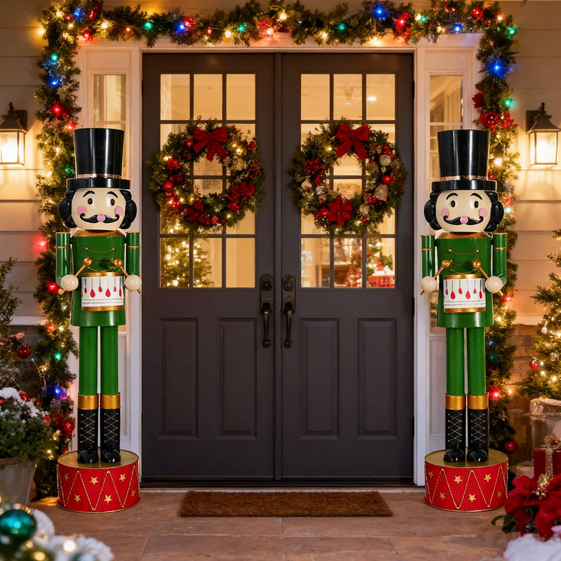 Nutcracker Holiday Decor - Green / Red