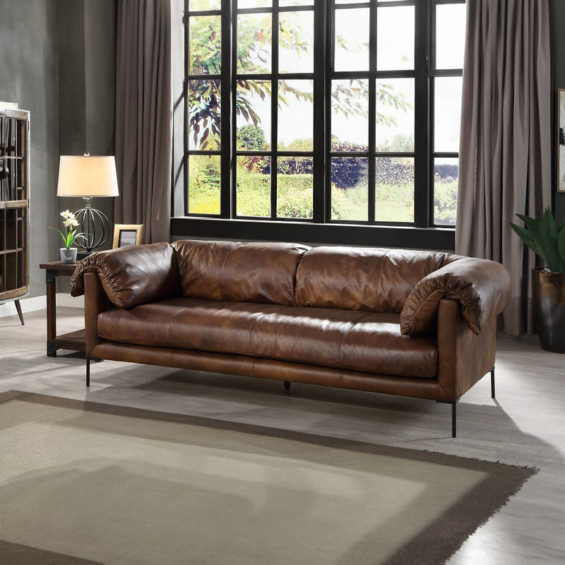 Jaron - Sofa - Mocha Top Grain Leather