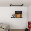 Overhead Garage Storage Rack 4 X 4 Ft For High Ceilings, With Safety Lock - Black