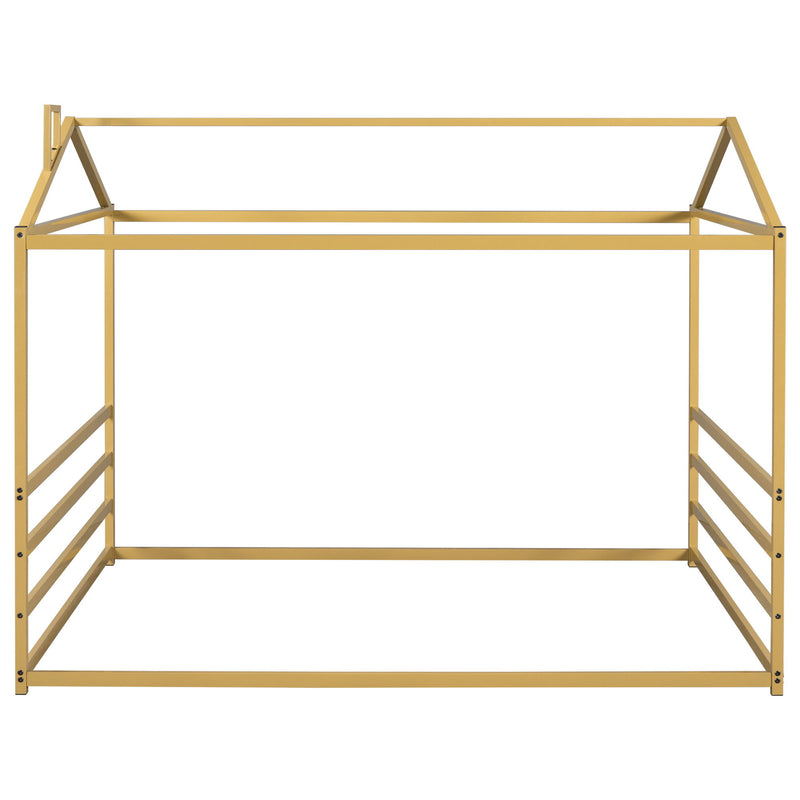 Metal House Shape Platform Bed