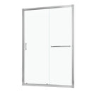 Single Sliding Bypass Shower Door, Tempered Glass Enclosure