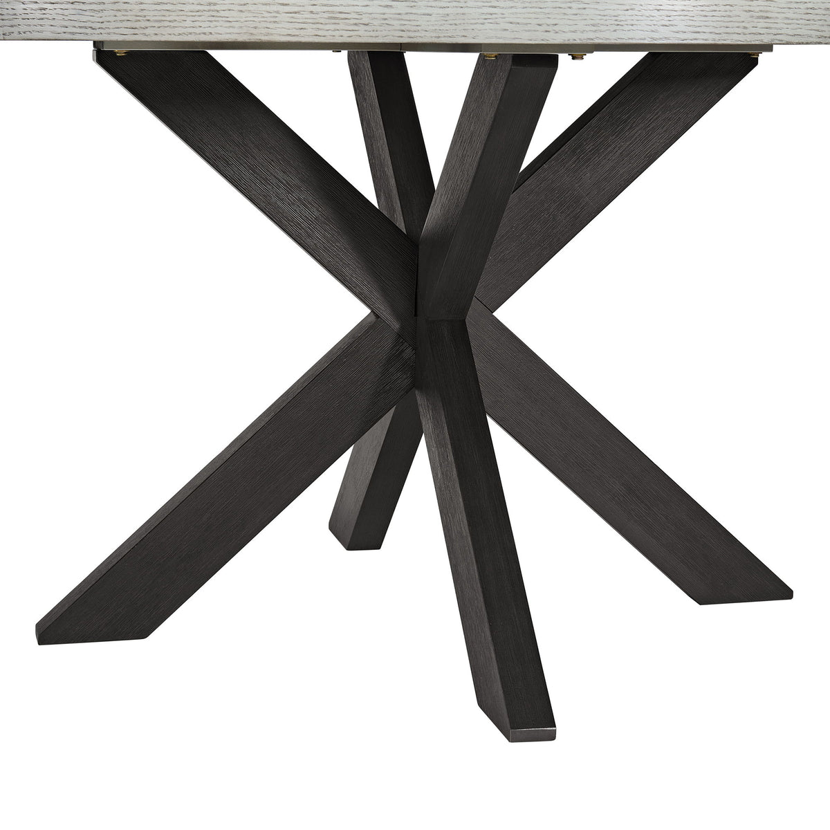 Axel 5 Piece Standard Height Dining Set (Round Table And Four Fabric Chairs) in Espresso / Light Gray by Elements International, view 6
