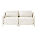 Elegant Sofa With Ergonomic Design And Lumbar Pillows