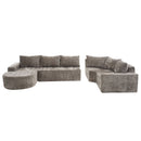 U-Shaped Oversized Modular Cloud Sectional Sofa With Deep Seat For Living Room