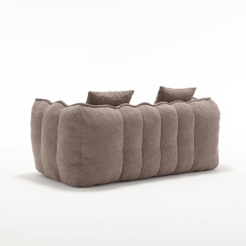 Soft Beanbag Chair With High Resilience Foam Core For Two People