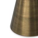 Raquel - Side Table - Antique Brass / White