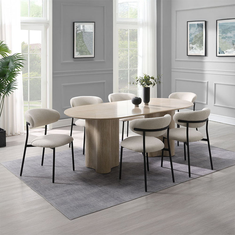 Jirina - Side Chair (Set of 2) - Beige Chenille