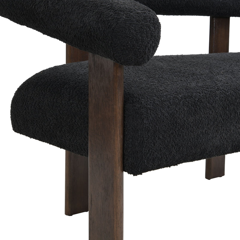 Modern Round Armrest Loveseat