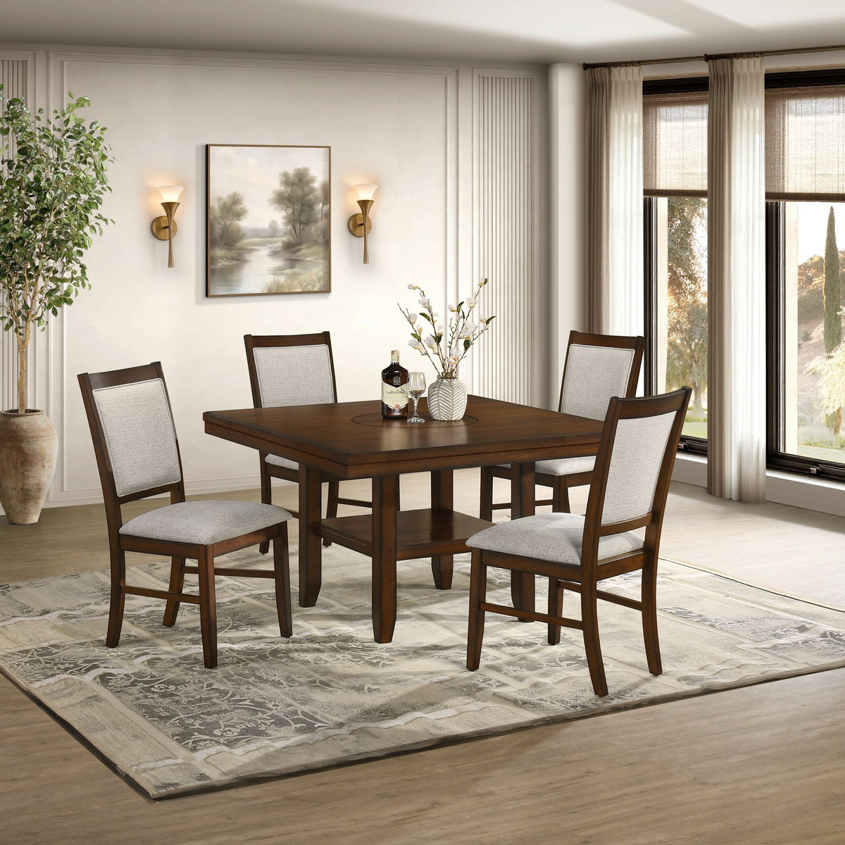 Portage Table in Dark Brown by Elements International, view 6