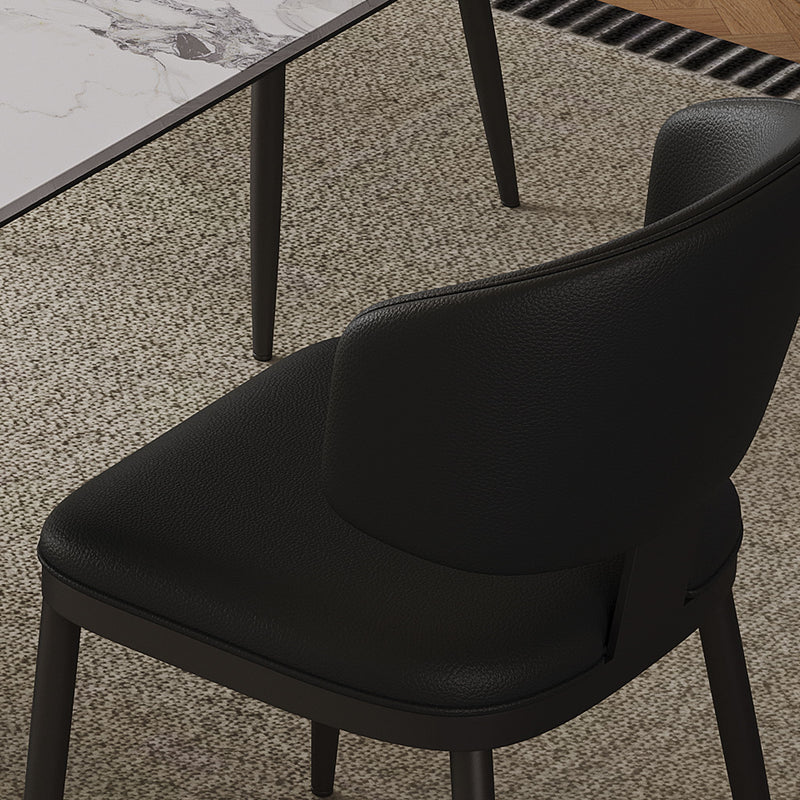 Modern Design Dining Chairs (Set of 2) - Black
