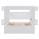 Bed With All In One Cabinet, Shelf And Sockets