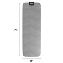 Massage Topper With Gel Infused Memory Foam And Air Cell Technology - Gray