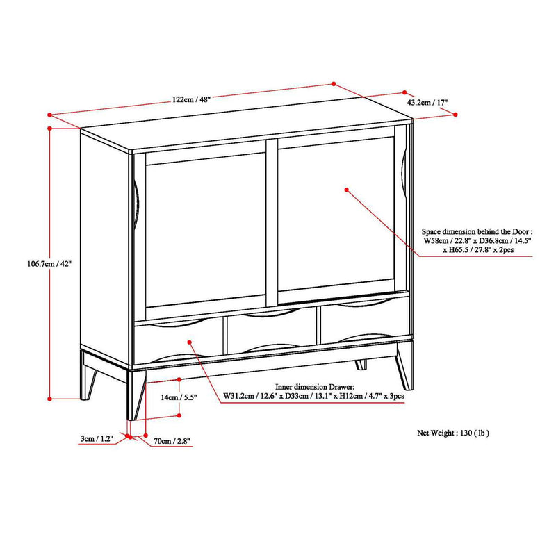 Harper - Handcrafted Medium Storage Cabinet