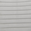 Elizaveta - Counter Height Chair (Set of 2) - Gray Velvet, Faux Crystal Diamonds &White High Gloss Finish - Atlantic Fine Furniture Inc