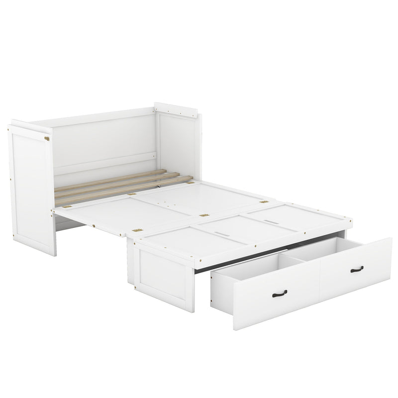 Murphy Bed With USB Port And A Large Drawer