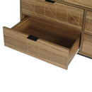 Modern 7 Drawer Dresser Cabinet - Walnut