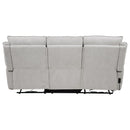 Sylmar - Chenille Upholstered Power Reclining Sofa - Dove Gray