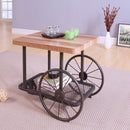 Francie - End Table - Oak & Antique Gray - Atlantic Fine Furniture Inc