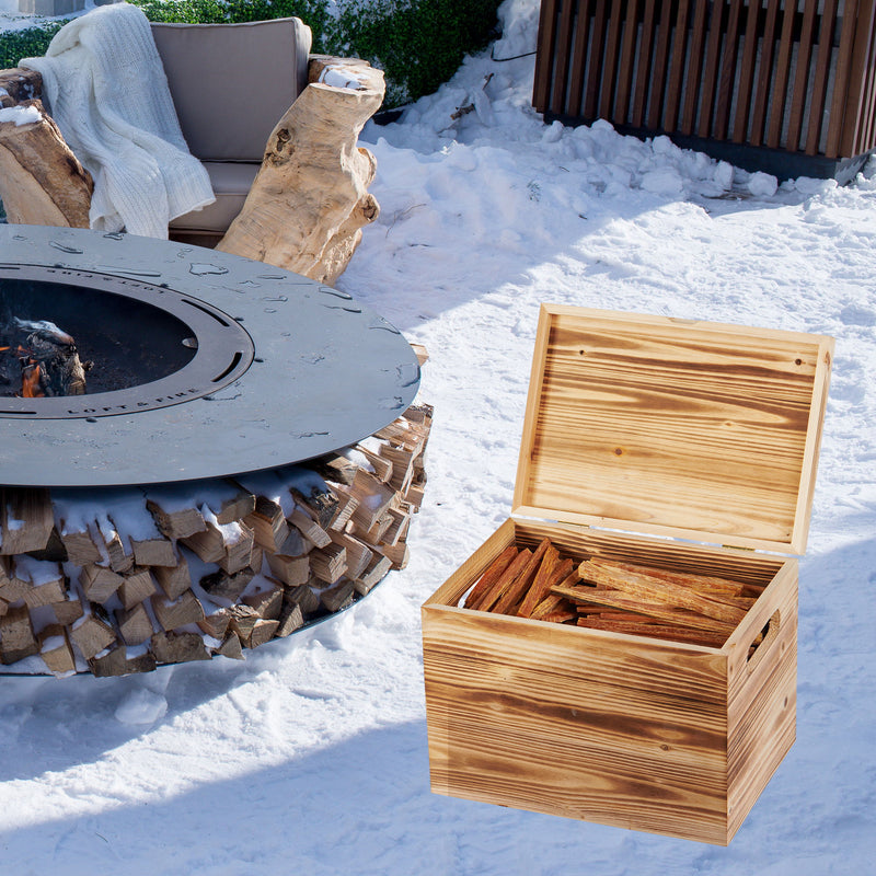 15 Lbs Fatwood Fire Starter Sticks With Box, 100% Natural Kindling Wood, Pine Firewood Firestarter For Campfire, Stove, Fireplace, Bonfires, Grill - Natural