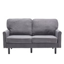 Mid Century Modern Loveseat Sofa With USB Ports, Removable Pillow Cover