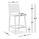 Pierre - Farmhouse Saddle Kitchen Island Counter Stool With Back - Sunkissed Beige Leather / Natural