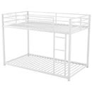 Metal Bunk Bed, Low Bunk Bed With Ladder