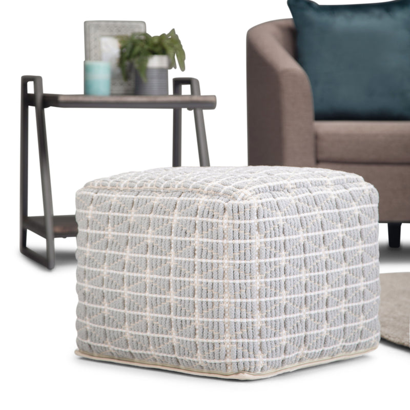 Noreen - Upholstered Square Pouf