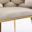 Luxury Modern Simple Leisure Velvet Single Sofa Chair Bedroom Lazy Person Household Dresser Stool Manicure Table Back Chair