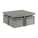 Uster - 2 Piece Occasional Set (Coffee Table And End Table) - Light Gray