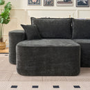 L-Shaped Sectional Sofa Couch With Chaise, Extra Deep Seats