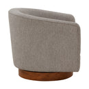 Miramar - Swivel Barrel Chair With Wooden Base