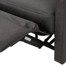 Alma - Contemporary Upholstered Loveseat Recliner - Slate