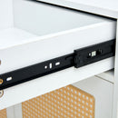 Modern Minimalist Rattan Shoe Cabinet, Elegant Storage Solution