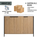 Modern Freestanding Bathroom Vanity With Resin Sink & Soft Close Cabinet Doors