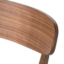 Elegant Fabric Dining Chair With Cushioned Seat And Wood Frame - Mint