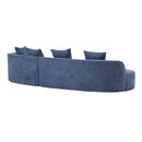 Elegant Curved Sectional Sofa With Full Foam Comfort