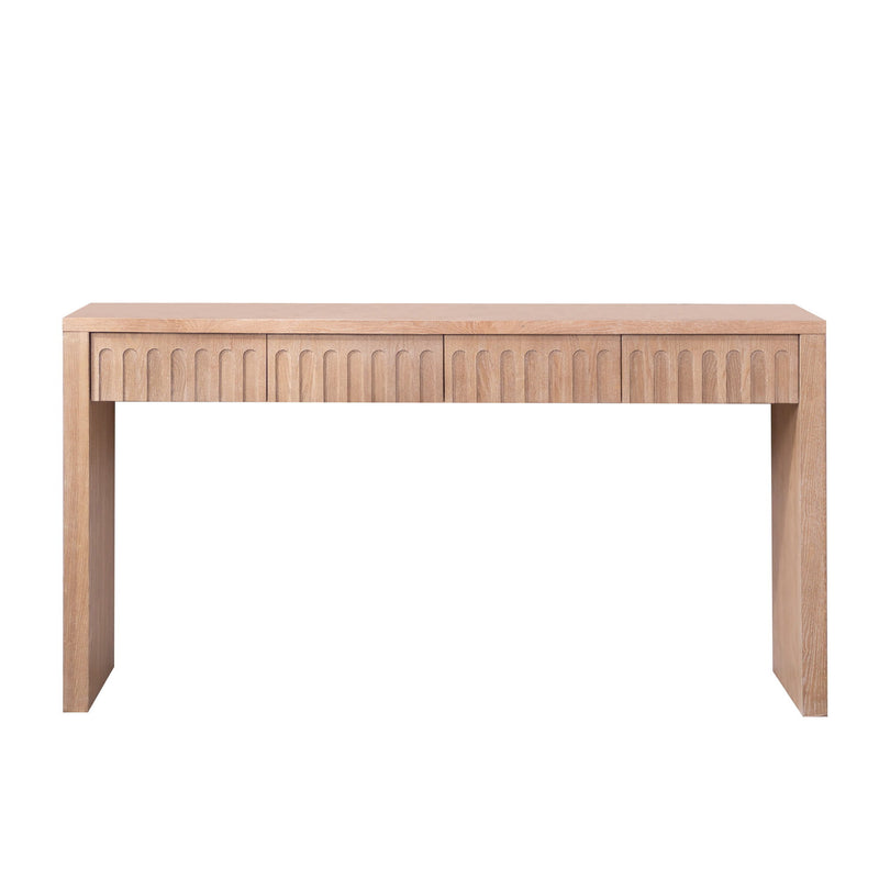 Modern Console Table With 4 Drawers, Entryway Table