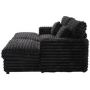 Plush Oversized Double Chaise Lounge Sofa Bed With USB Ports And Cup Holders