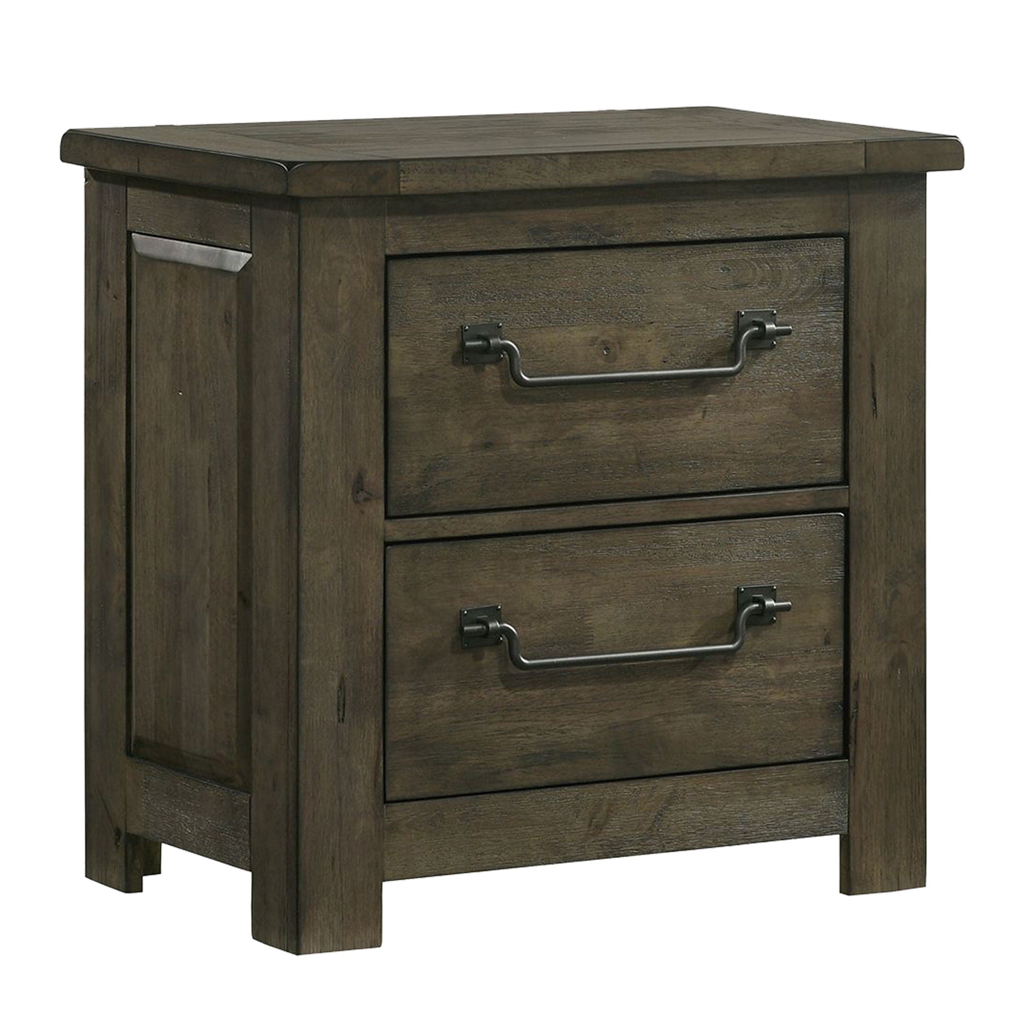Maverick - Nightstand With USB - Gray