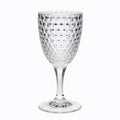 Diamond Cut Plastic Wine Glasses (Set of 4)