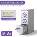 Steel Drawer Vertical File Cabinet With Lock For A4 Legal / Letter Size