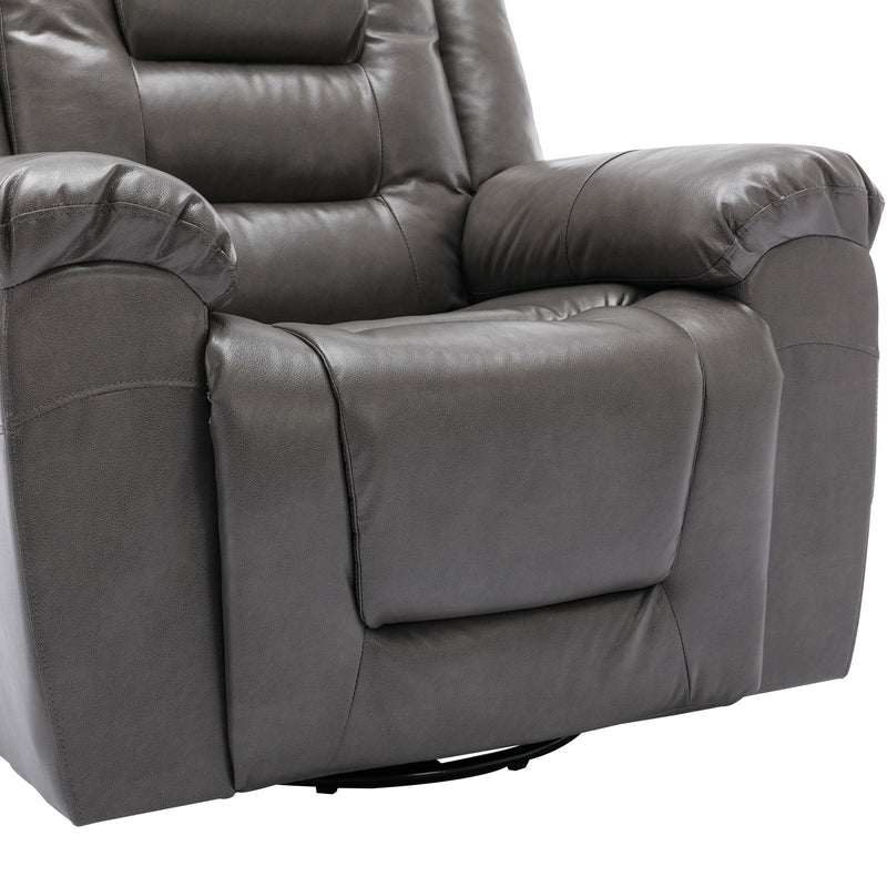 3 Seater Home Theater Recliner Manual Recliner Chair With Two Built-In Cup Holders For Living Room